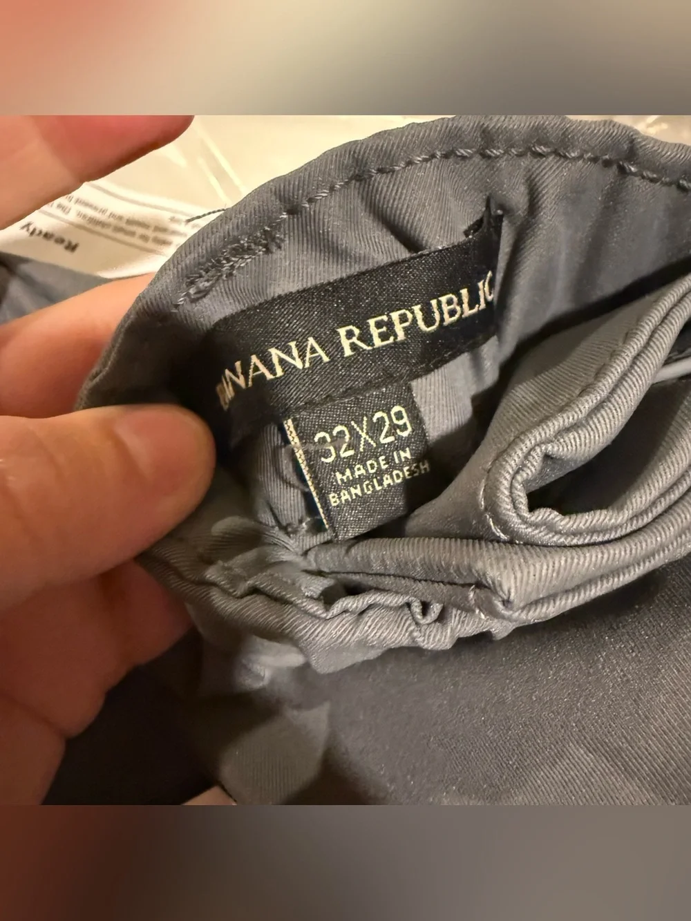 Banana Republic Commuter Flex Pants Mens 32x29 Gray Athletic Fit Stretch NWT